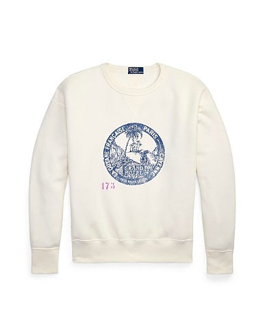 POLO RALPH LAUREN Sweatshirt VINTAGE FIT FLEECE GRAPHIC SWEATSHIRT
 Weiß 84% Baumwolle, 16% Polyester