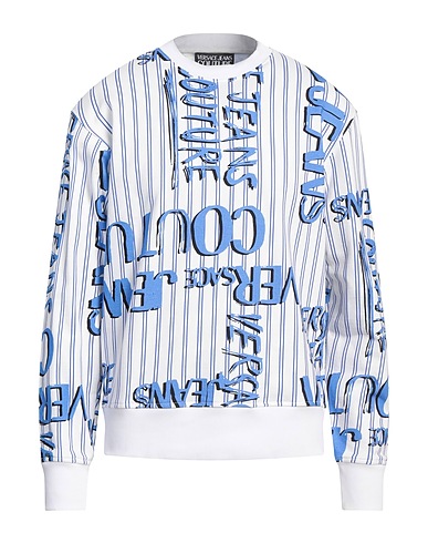 VERSACE JEANS COUTURE Sweatshirt White 100% Cotton, Elastane