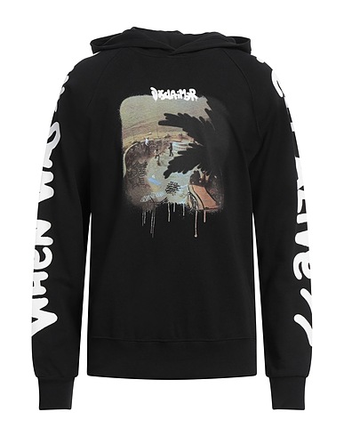 DISCLAIMER Hooded track jacket  Black 100% Cotton