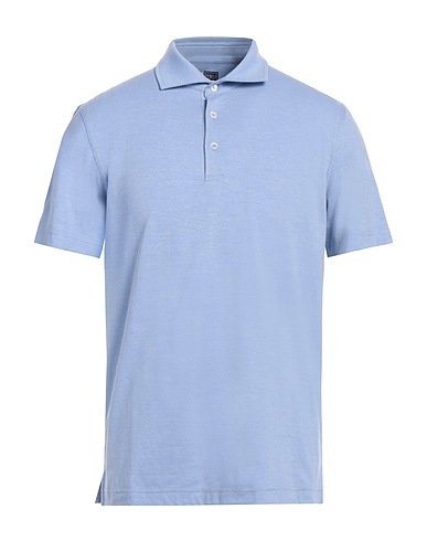 FEDELI Polo Blu chiaro 60% Cotone, 28% Nylon, 12% Elastan