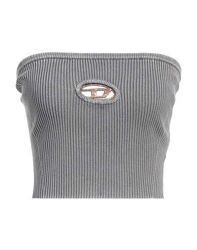 DIESEL Top Grey 80% Cotton, 18% Nylon, 2% Elastane