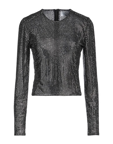 GIUSEPPE DI MORABITO Top Black 82% Polyamide, 18% Elastane, Glass