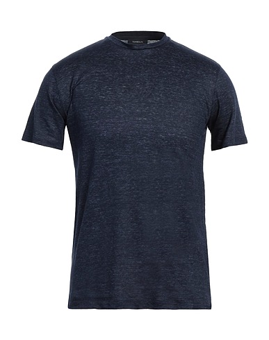 TOMBOLINI T-shirt Blu navy 100% Lino