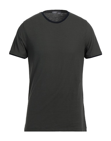 ZANONE T-shirt Dark green 100% Cotton