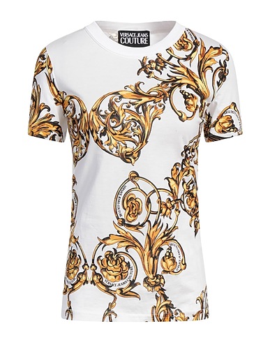 VERSACE JEANS COUTURE T-shirt Bianco 100% Cotone