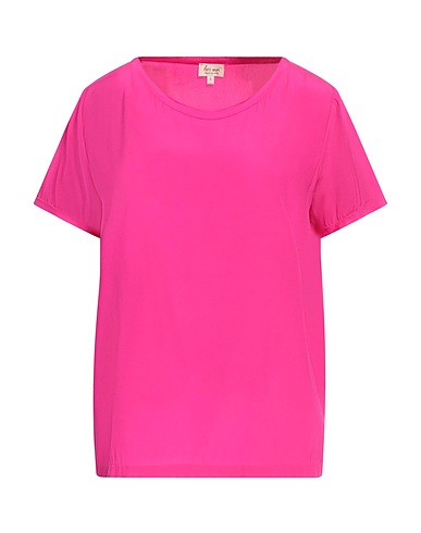 HER SHIRT HER DRESS Top Fuchsia 96% Silk, 4% Elastane