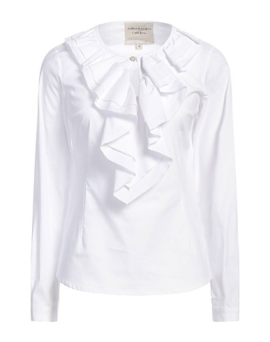 ALESSIA SANTI Top White 65% Cotton, 30% Polyester, 5% Elastane