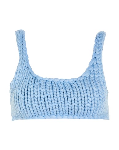 HOPE MACAULAY Top Light blue Merino Wool