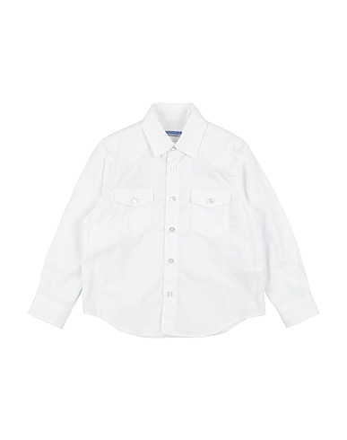 JACOB COHЁN Camicia tinta unita Bianco 100% Cotone