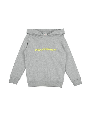 PEUTEREY Hooded track jacket  Grey 100% Cotton