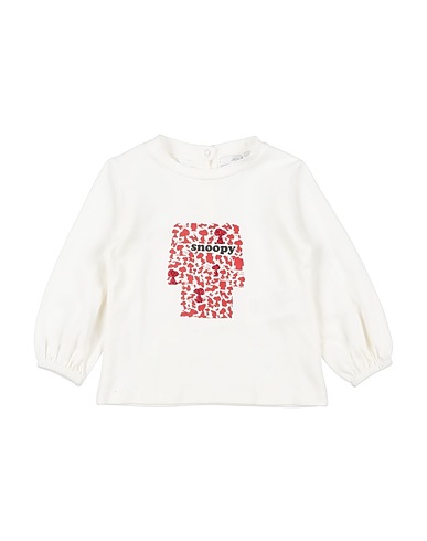 U+É T-shirt BIANCO 96% Cotton, 4% Elastane