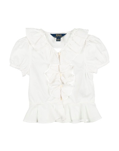 POLO RALPH LAUREN Solid colour shirts & blouses White 100% Cotton