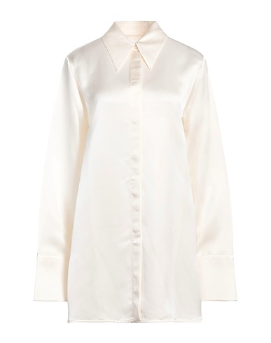 JIL SANDER Solid color shirts & blouses PANNA 56% Cupro, 44% Viscose