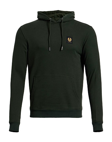 BELSTAFF Felpa Verde scuro 100% Cotone, Elastan