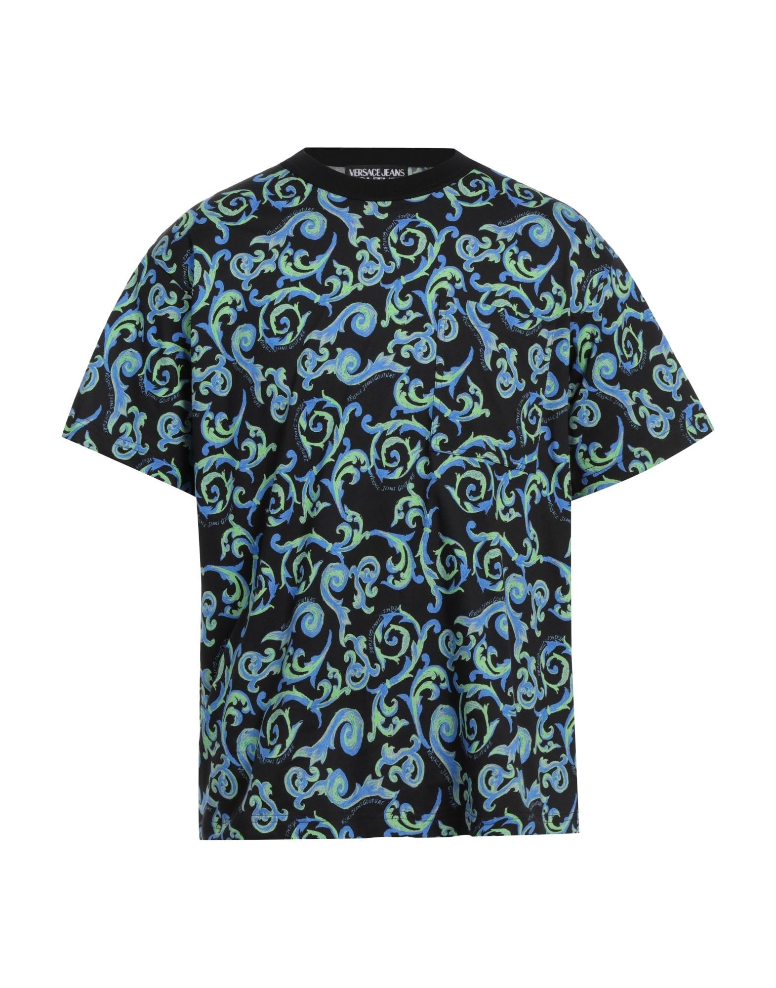 VERSACE JEANS COUTURE | Black Men's T-shirt | YOOX