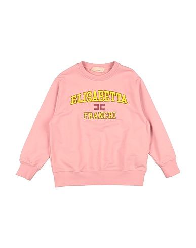 ELISABETTA FRANCHI Felpa LA MIA BAMBINA Rosa 100% Cotone, Elastan