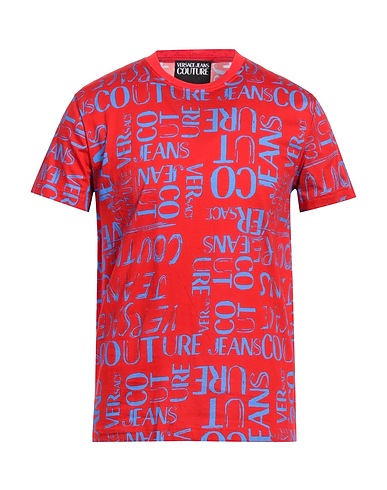 VERSACE JEANS COUTURE T-shirt Red 100% Cotton