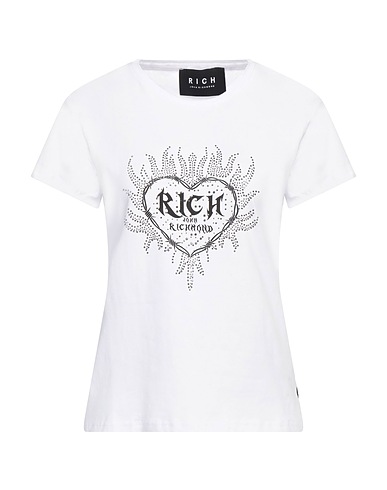 JOHN RICHMOND T-shirt White 95% Cotton, 5% Elastane