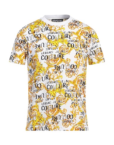 VERSACE JEANS COUTURE T-shirt Bianco 100% Cotone