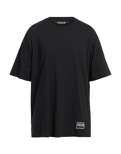 VERSACE JEANS COUTURE Basic T-shirt Black 100% Cotton