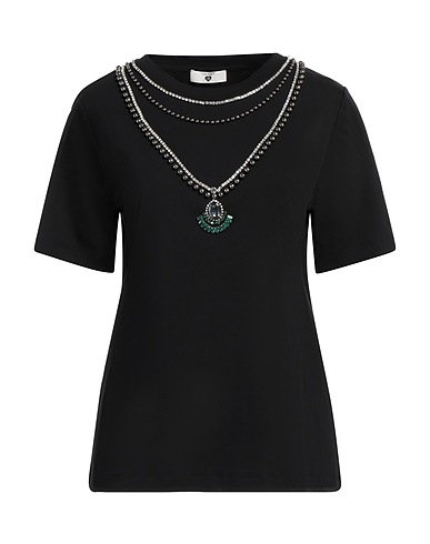 TWINSET Ｔシャツ U&B ブラック コットン 100%