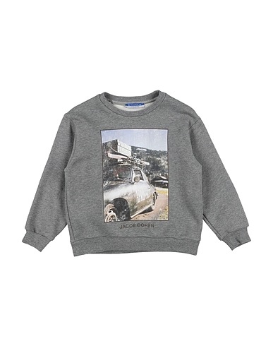 JACOB COHЁN Felpa Grigio 100% Cotone, Elastan
