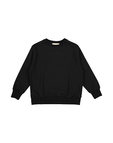 ELISABETTA FRANCHI Felpa LA MIA BAMBINA Nero 100% Cotone, Elastan