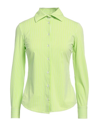 BRIAN DALES Striped shirt Light green 87% Polyamide, 13% Elastane
