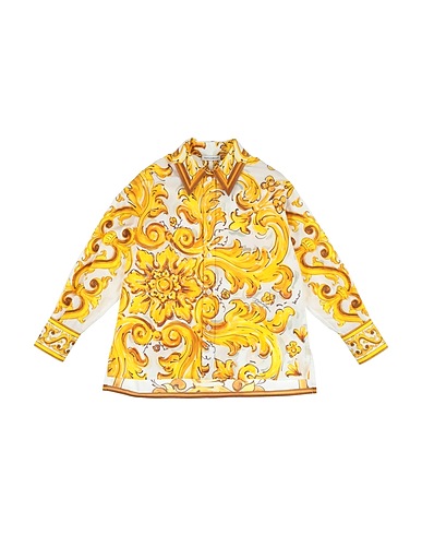 DOLCE&GABBANA TOPWEAR Yellow 100% Cotton