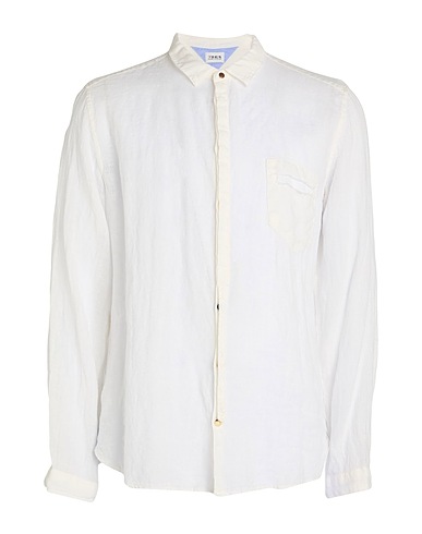 BERNA Einfarbiges Hemd 100% Leinen