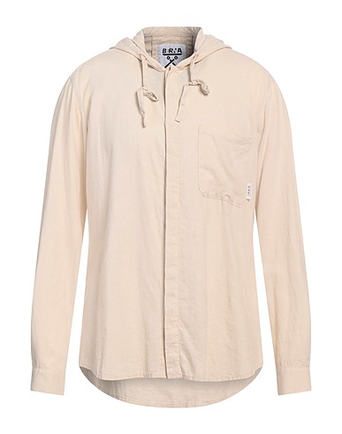 BERNA Solid colour shirt 55% Linen, 45% Viscose