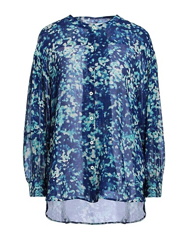 HIGH Patterned shirts & blouses Navy 100% Silk