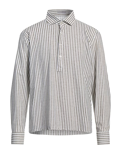 GHIRARDELLI Camicia a righe NEXT Verde militare 70% Poliammide, 30% Elastan