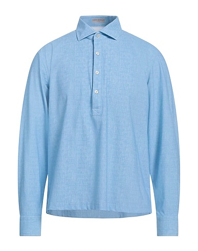 GHIRARDELLI Solid colour shirt NEXT Sky blue 70% Polyamide, 30% Elastane