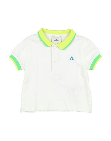 PEUTEREY Polo shirt White 95% Cotton, 5% Elastane