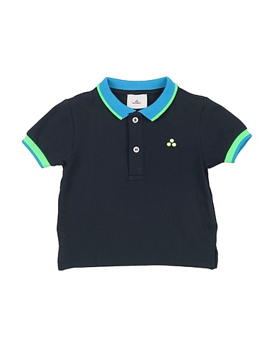 PEUTEREY Polo shirt Midnight blue 95% Cotton, 5% Elastane