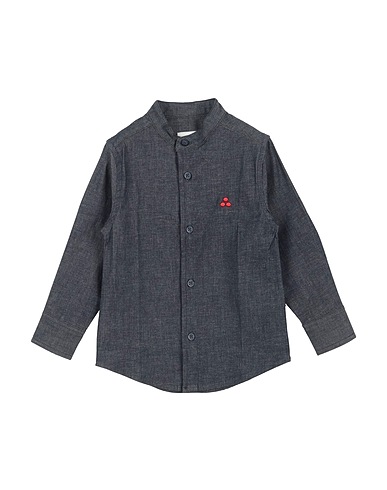 PEUTEREY Denim shirt 98% Cotton, 2% Elastane
