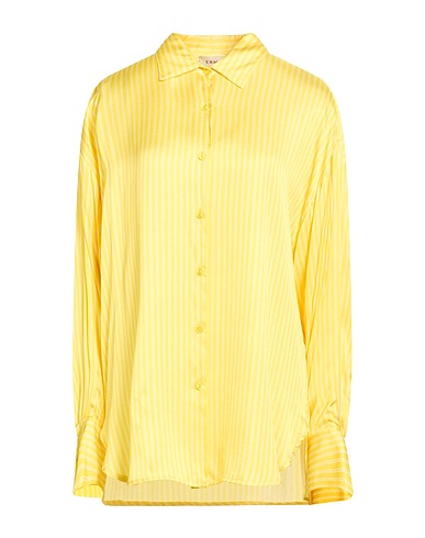 ERMANNO FIRENZE Striped shirt Yellow 100% Viscose