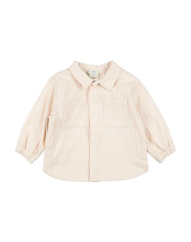 FENDI Solid color shirt Beige 100% Cotton