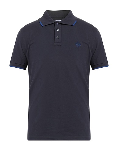 JACOB COHЁN Polo shirt Midnight blue 96% Cotton, 4% Elastane