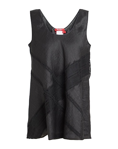 MAX MARA STUDIO Top Black 100% Ramie