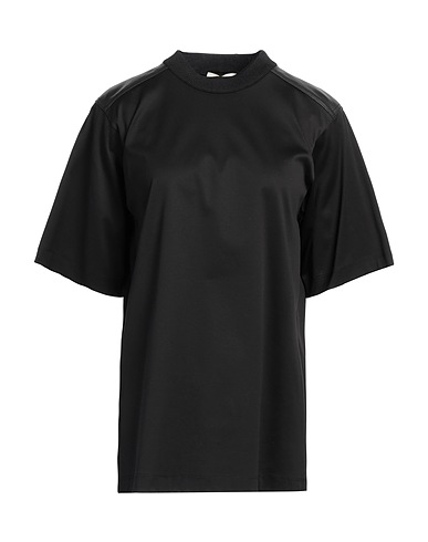 BALLY T-shirt Black 100% Cotton, Lambskin, Silk, Elastane