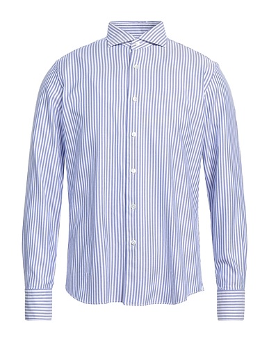 GRIGIO Camicia a righe Blu 100% Cotone