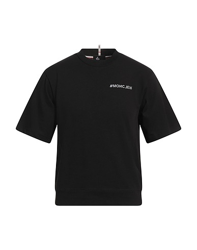 MONCLER Basic T-Shirt Black 100% Cotton