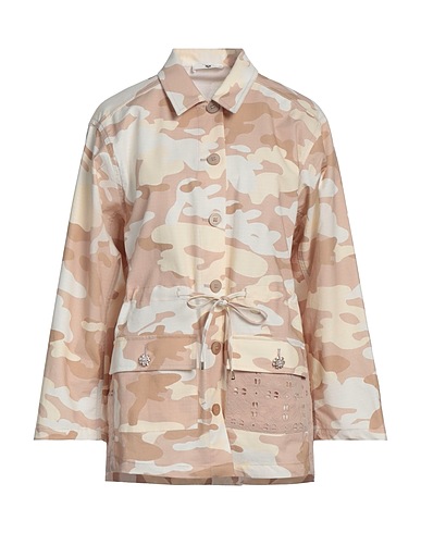 TWINSET Patterned shirts & blouses U&B Beige 98% Cotton, 2% Elastane, Polyester