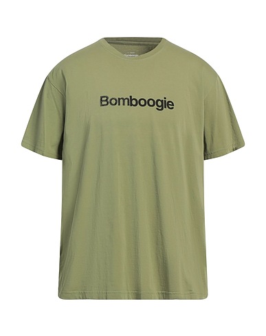 BOMBOOGIE T-shirt Verde militare 100% Cotone