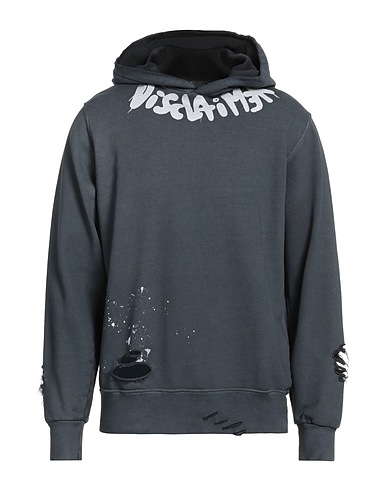 DISCLAIMER Hooded track jacket  Charcoal 100% Cotton
