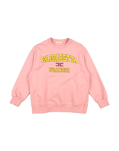 ELISABETTA FRANCHI Sweatshirt LA MIA BAMBINA Pink 100% Cotton, Elastane