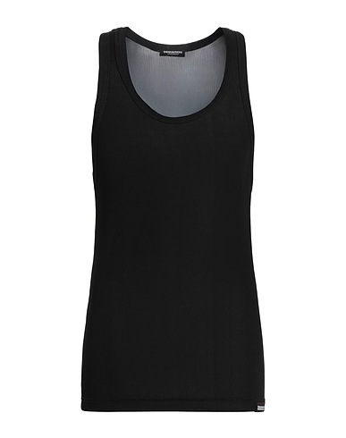 DSQUARED2 Undershirt UNDERWEAR Black 96% Viscose, 4% Elastane