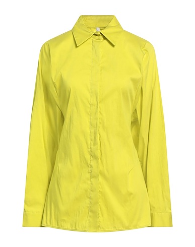 IMPERIAL Solid color shirts & blouses Lime green 79% Cotton, 18% Polyamide, 3% Elastane